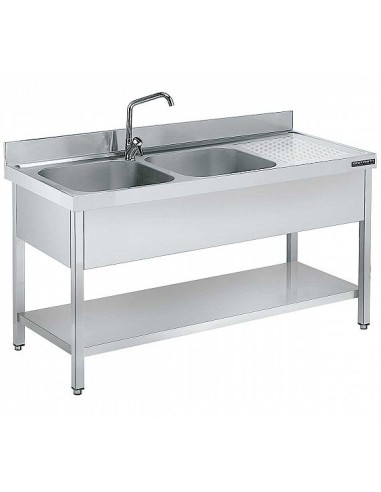 Fregadero Gama 700 con Bastidor y Estante Distform|Hosteleria negocios