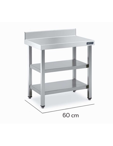 Mesa Mural Gama 600 con 2 Estantes Distform|Hosteleria negocios