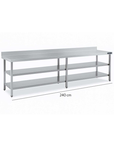 Mesa Mural Gama 600 con 2 Estantes Distform|Hosteleria negocios