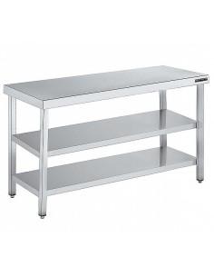 Mesa Central Gama 700 con 2 Estantes Distform|Hosteleria negocios