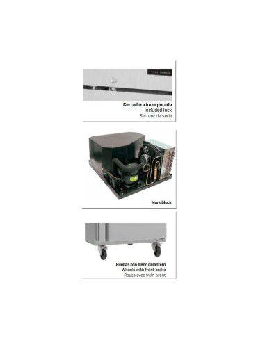 Armario Congelador Infrico AGB 49 H BT | Hostelería Negocios