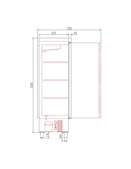 Armario Congelador Coreco Snack 1302 S-Line | Hostelería Negocios