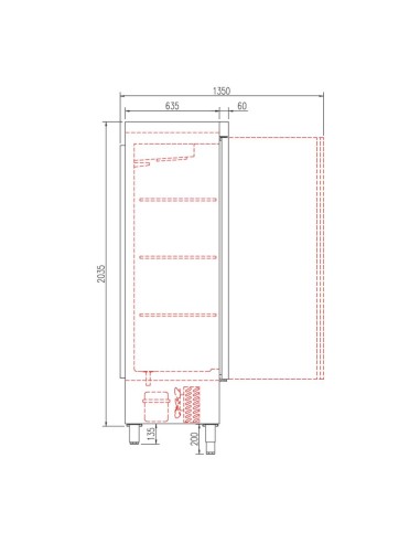 Armario Congelador Coreco Snack 1304 S-Line | Hostelería Negocios