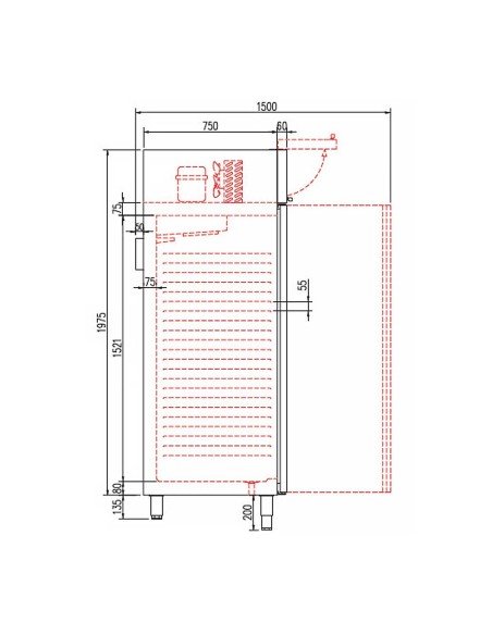 Armario Congelador Coreco ACG-2006 GN 2/1 | Hostelería Negocios