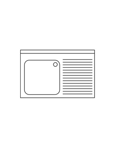 Fregadero con Espacio para Lavavajillas Gama 700 | Hostelería Negocios