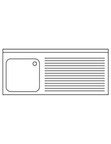 Fregadero con Espacio para Lavavajillas Gama 600 | Hostelería Negocios