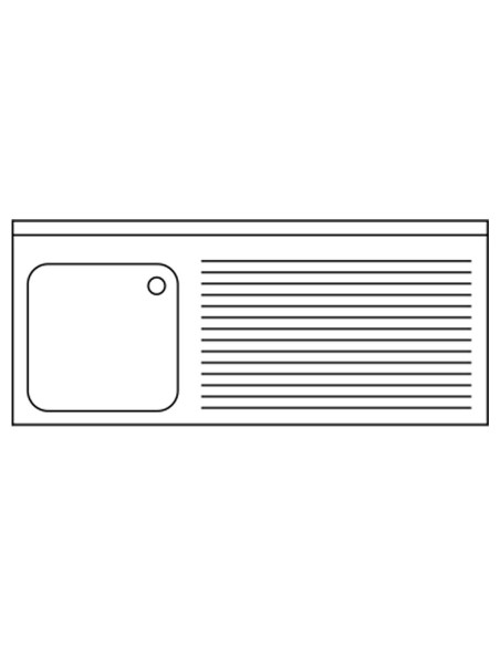 Fregadero con Espacio para Lavavajillas Gama 600 | Hostelería Negocios