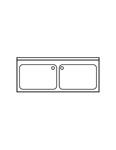 Fregadero Gama 700 Gran Capacidad + Bastidor Distform|Hosteleria negocios