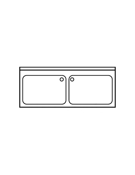 Fregadero Gama 700 Gran Capacidad + Bastidor Distform|Hosteleria negocios