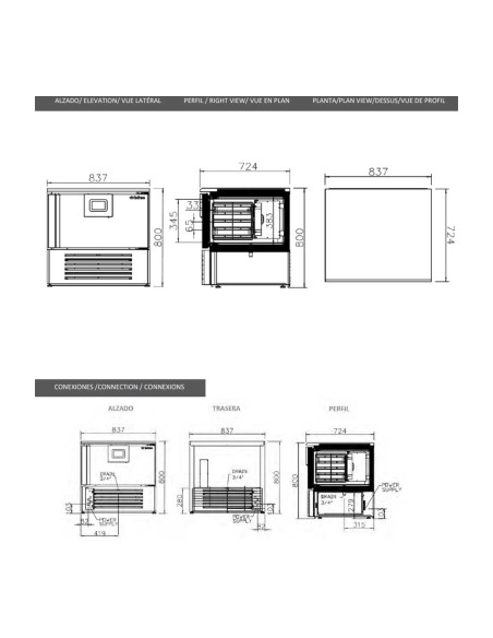Abatidor de Temperatura ABT5 1C Infrico|Hosteleria negocios