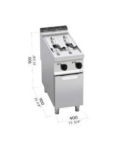 Freidora Electrica 7+7L Máxima 900 E9F7+7-4M Bertos|Hosteleria negocios 2