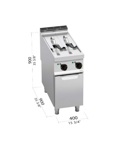 Freidora Electrica 7+7L Máxima 900 E9F7+7-4M Bertos|Hosteleria negocios