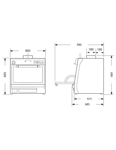 Horno Brasa 80 Black AB Pira|Hosteleria negocios