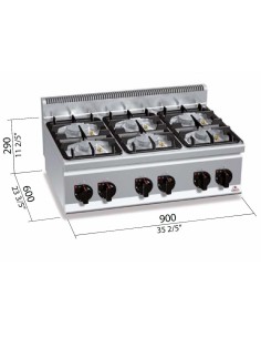 Cocina Plus 600 Eco Power G6F6BPW Bertos|Hosteleria negocios 2