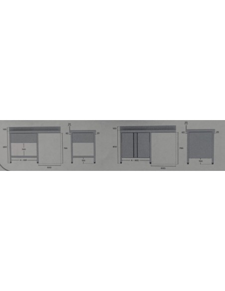Fregadero Gama 600 con Espacio Lavavajillas Clima|Hosteleria negocios