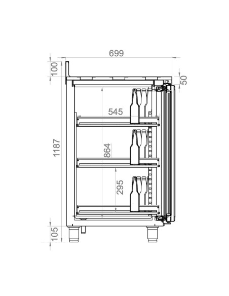 Enfriador de Botellas Supercooler SPC1470 Inox Infrico|Hosteleria negocios