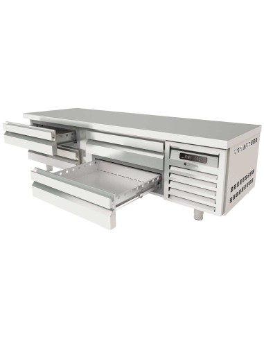 Mesa Fría Bajo Cocina Coreco KBR-65 con Cajones | Hostelería Negocios