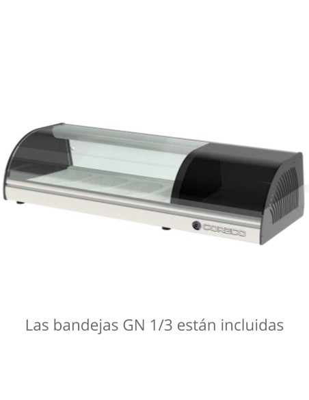 Vitrina de Tapas Fría Coreco BCC-6-ICristal Curvo | Hostelería Negocios