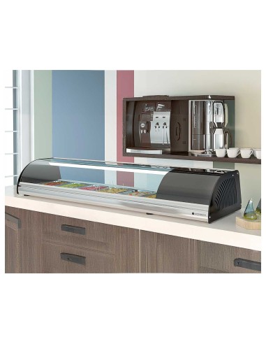 Vitrina de Tapas Fría Coreco BCC -8-ICristal Curvo | Hostelería Negocios