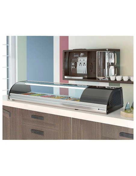 Vitrina de Tapas Fría Coreco BCC -8-ICristal Curvo | Hostelería Negocios