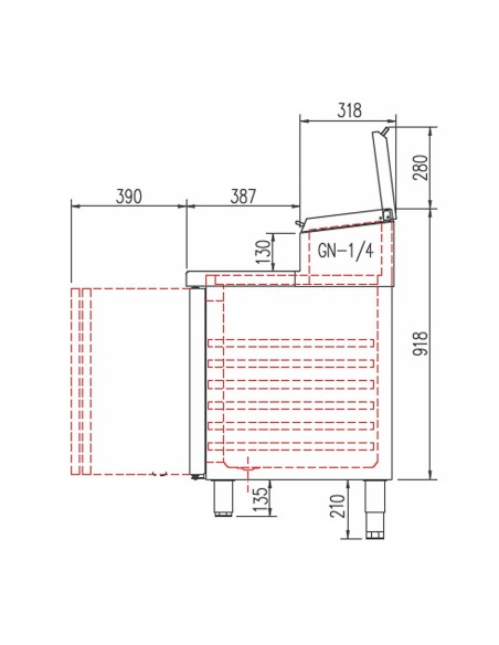 Mesa Fría Salad-Chef Coreco MFEI70-180 Gama 700 | Hostelería Negocios