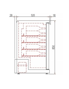 Expositor Refrigerado Vino Coreco ERHW-350-L | Hostelería Negocios 2