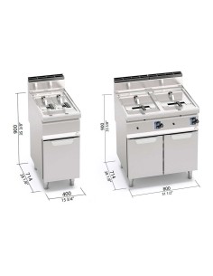 Freidora a Gas Bertos Macros 700 con Mueble | Hostelería Negocios 2