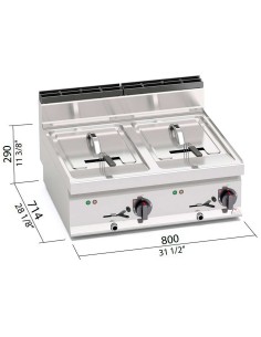 Freidora Eléctrica Sobremesa Bertos Macros 700 | Hostelería Negocios 2