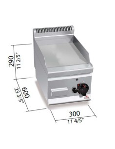 Fry Top a Gas Bertos Plus 600 Placa Lisa GFLB | Hostelería Negocios 2