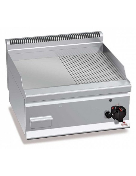 Fry Top a Gas Bertos Plus 600 Placa Mixta G6FM6B | Hostelería Negocios