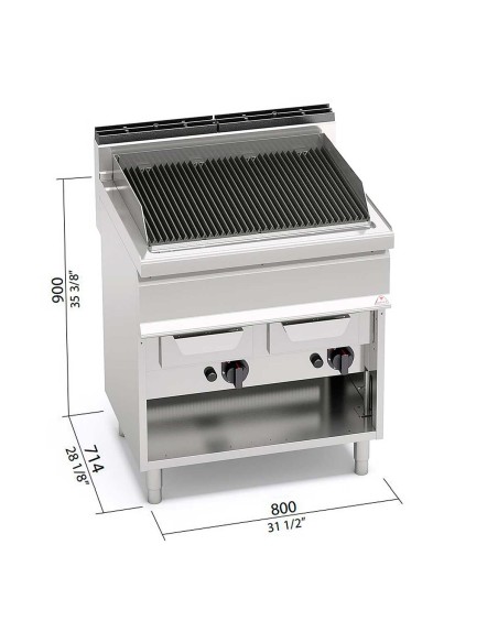 Parrilla Gas Water Grill Macros 700  G7WG80M Bertos|Hosteleria negocios