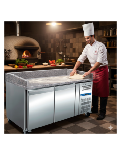 Mesa Refrigerada Pizzas PZ-2600TN Mármol | Hostelería Negocios 2