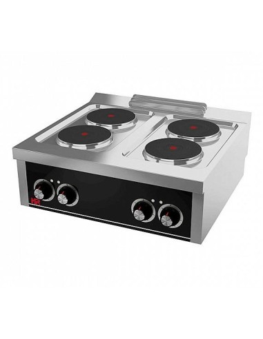 Cocina Eléctrica 4 Placas Fainca HR CE4P750S Serie 750 | Hostelería Negocios