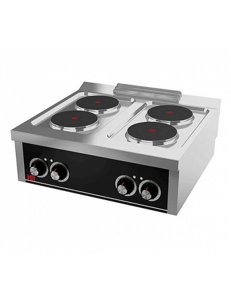Cocina Eléctrica 4 Placas Fainca HR CE4P750S Serie 750 | Hostelería Negocios