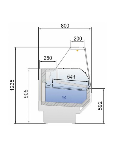 Vitrina Expositora Refrigerada Docriluc Neria VED-8-R | Hostelería Negocios