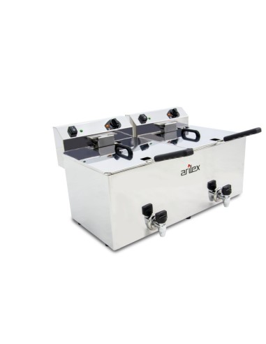 Freidora Eléctrica Doble 12+12 L Arilex EVO1212G | Hostelería Negocios