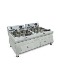 Freidora Eléctrica 12+12 L Línea 600 Arilex 70FRE1212G | Hostelería Negocios