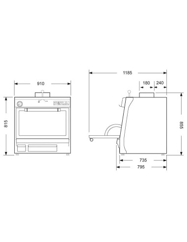 Horno de Brasa Pira 90 Lux AB | Hostelería Negocios