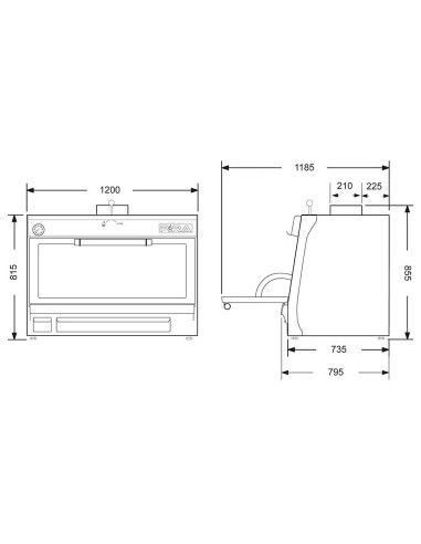 Horno de Brasa Pira 120 Lux AB | Hostelería Negocios