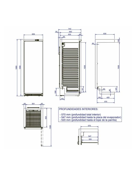 Armario Refrigerado Edenox APS 451-I | Hostelería Negocios