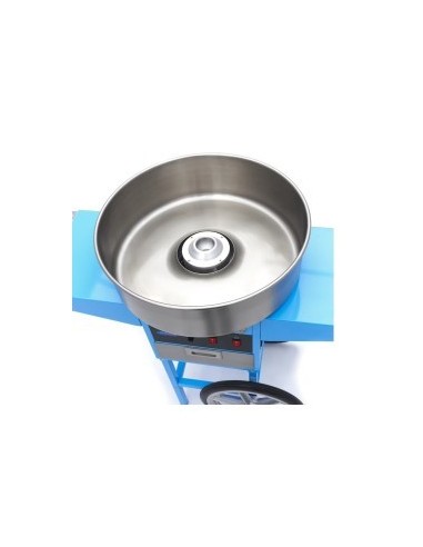 Máquina de Algodón de Azúcar Ø 52 cm con Carrito | Hostelería Negocios