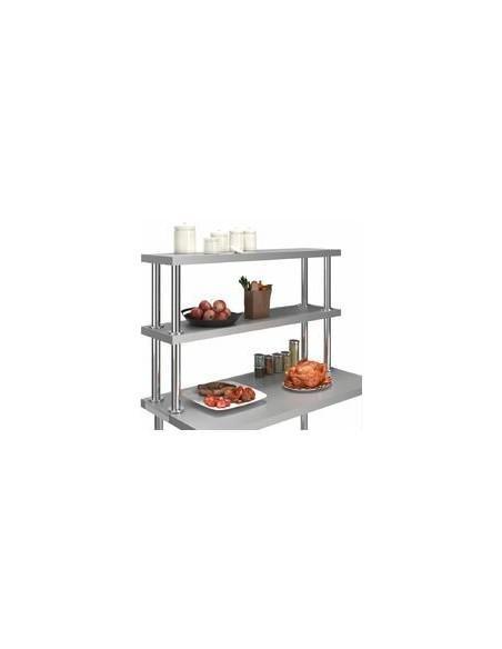 Estantería Neutra Doble Acero Inox Distform | Hostelería Negocios