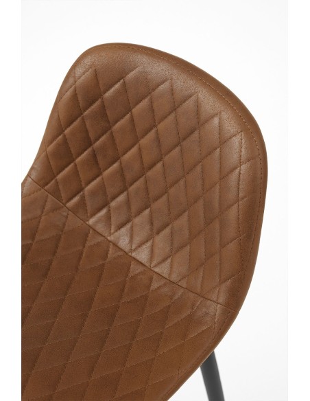 Taburete Nórdico de Polipiel y Acero para Barra | Hostelería Negocios