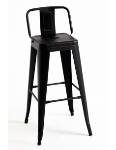 Taburete Industrial de Acero Apilable  Hostelería | Hostelería Negocios