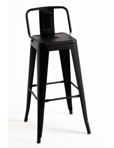 Taburete Industrial de Acero Apilable  Hostelería | Hostelería Negocios