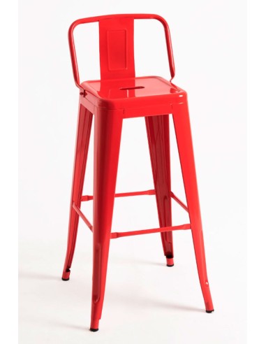 Taburete Industrial de Acero Apilable  Hostelería | Hostelería Negocios