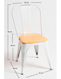 Silla Vintage Asiento Madera Natural|Hosteleria negocios 2