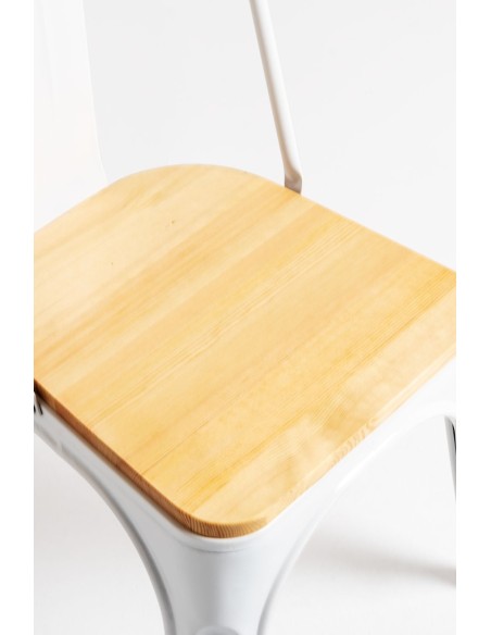 Silla Vintage Asiento Madera Natural|Hosteleria negocios