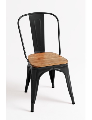 Silla Vintage Asiento Madera Natural|Hosteleria negocios