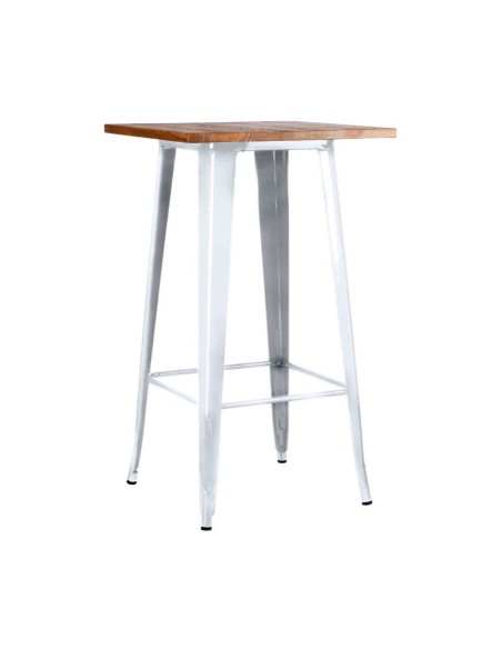 Mesa Alta Vintage Tablero Madera | Hostelería Negocios